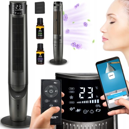 Klima uređaj Yoer Cascado TFC06G - Stupni ventilator s Klimatyzerom, Jonizacijom, Aromaterapijom i Wi-Fi