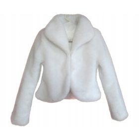  Bolero kragna + kukice za hostiju, umjetno krzno, vel.140