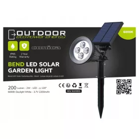    Eco Power Energy ugradbena solarna svjetiljka, crna, 39,5 cm, 1 kom.