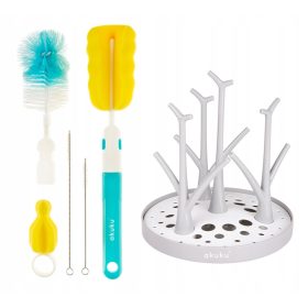    Ocjeđivač (fen) za pranje Akuku boca 1 kom + Četka za pranje Akuku boca 5 kom.