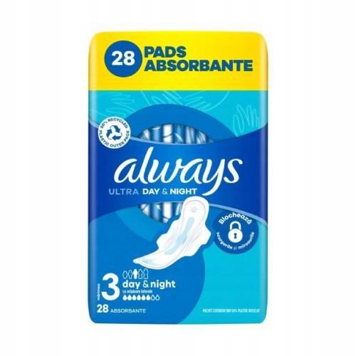 Always Ultra Day&Night Quatro Higijenski ulošci, 28 kom