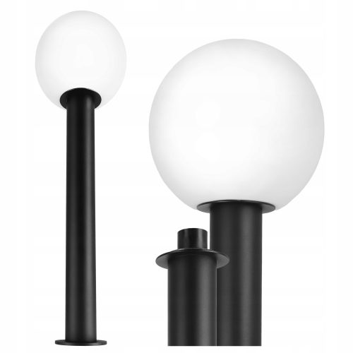 Okrugla LED vanjska stojeca svjetiljka Smartled E27, crna, 70 cm