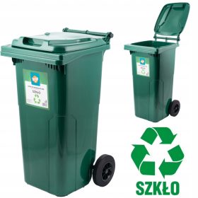 ZELENA KANTA ZA RECIKLAŽU 120L ZA STAKLO