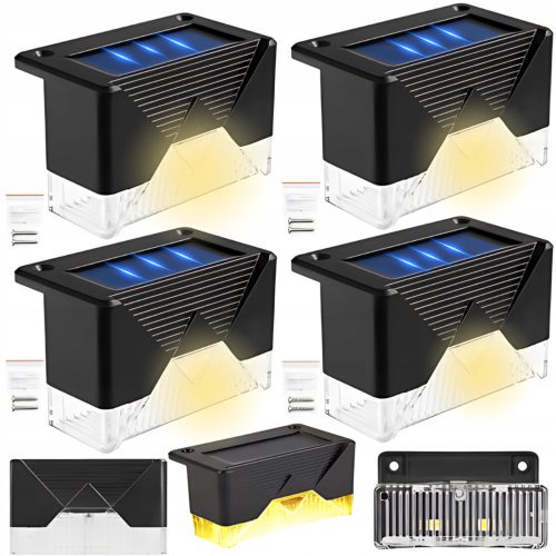  MAXSELL ugradna solarna svjetiljka, crna, 5 cm, 4 kom.
