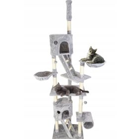   Visoki drapak za mačke s kućicom na drvetu, ljestvama i tunelom Pet HOBBY