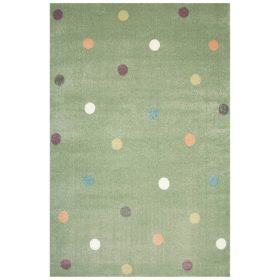 Dječji tepih Lima C275A zeleno-lila s točkicama 120x170 cm