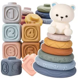 SOFT KREATIVNI SENZORSKI BLOKOVI ŽIVOTINJE 13 KOM ZA BEBE