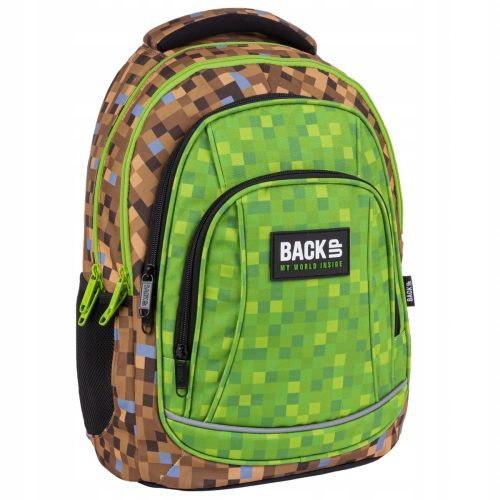 Backup školski ruksak s više odjeljaka Shades of brown i beige, Shades of green 26 l