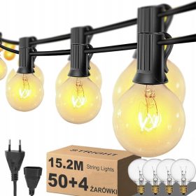    GIRLAND VRTNA SVJETLA TERASA 15M 50+4KOM ZA BALKON DUGO SVJETLO