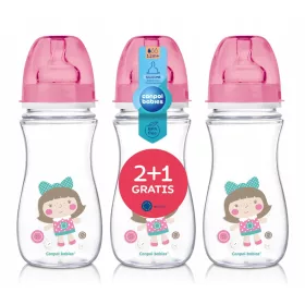   Canpol Babies Set širokih bočica za mlijeko 300ml 12m+ Easy Start Toys - Lutka