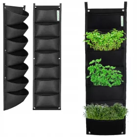    Posuda za cvijeće Decorya VPL01 2u1 105 cm x 30 x 105 cm crni filc