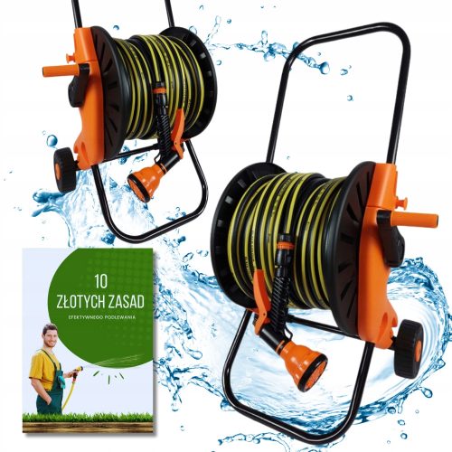  Bradas WBC1/220 vrtno crijevo 20 m PVC + KOLICA ZA VRTNO CRIJEVO REILATOR NA KOTAČIMA 1/2 max 60m 3/4 max 30m SNAŽNO