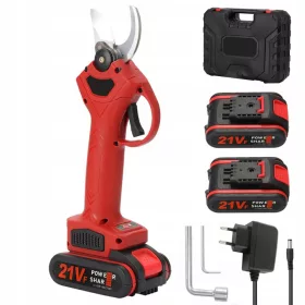    ELEKTRIČNI BEŽIČNI PRETEŽNICI ZA GRANE 30mm 21V 1200mAh +2AKU