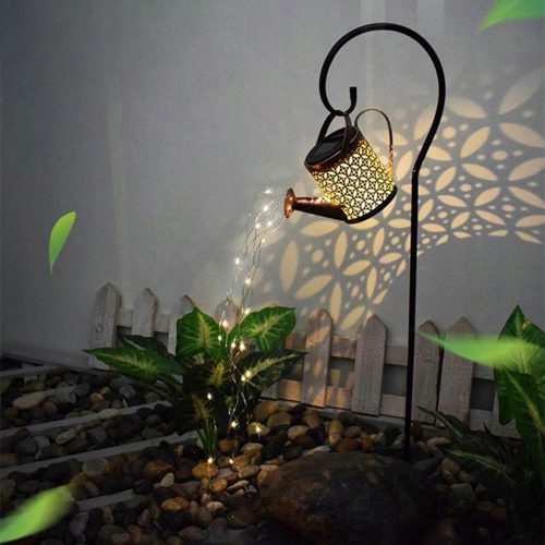 Vrtne solarno LED svjetiljke za zalijevanje vrta, topla bijela