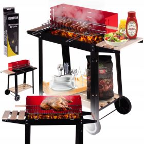    MalTec roštilj na drveni ugljen 48 x 26,5 cm + MalTec ručna puhalica za roštilj