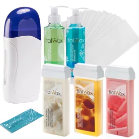    ItalWax Set za uklanjanje dlačica GRIJAČ 3x rola voska 100ml + TRAKE