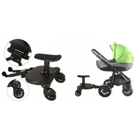   Dostavak za kolica sa sjedalicom Crna univerzalno pričvršćivanje