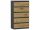  Mobene R-5 komoda 70 x 40 x 121 cm antracit mat