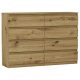  Mobene Moderna komoda 140 x 40 x 98 cm mat artisan hrast