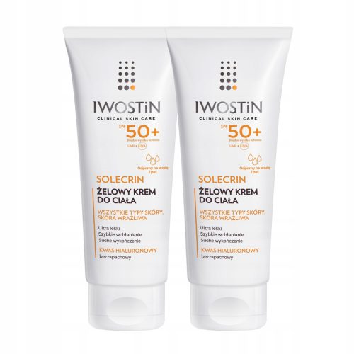 IWOSTIN Solecrin Gel Krema za Tijelo SPF 50+ 200ML - Paket od 3 Komada