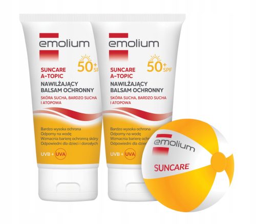 Emolium Suncare Atopic Zaštitni Hidratantni Balzam SPF 50+ s Gratis Plažnom Loptom