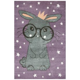   Dječji tepih Lima 9377C lila/siva 120x170 cm s motivom zečića