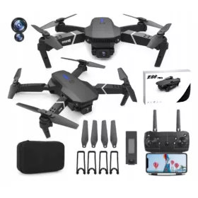  PROFESIONALNI DRON E88 PRO MAX 4K HD WiFi + TORBICA + LED KAMERA 350M WIFI lebdeća IGRAČKA