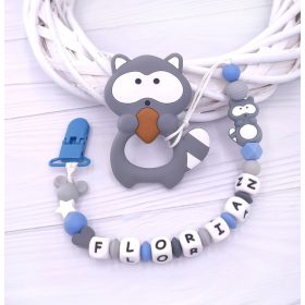 Multifunkcionalni držač za dudu s imenom i grickalicom