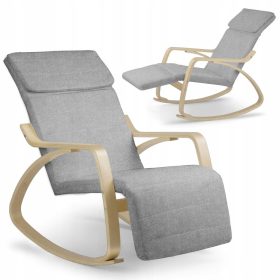 Stolica za ljuljanje Suzi - svijetlo siva