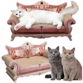 Velika mačka grebačica za sofu od kartona do 60 cm visoka