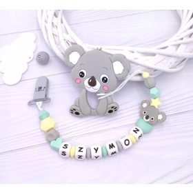 Traka za dudu s imenom i silikonskom grizalicom za dječaka