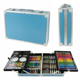   Veliki umjetnički set za djecu u školskoj kutiji s 145 dijelova