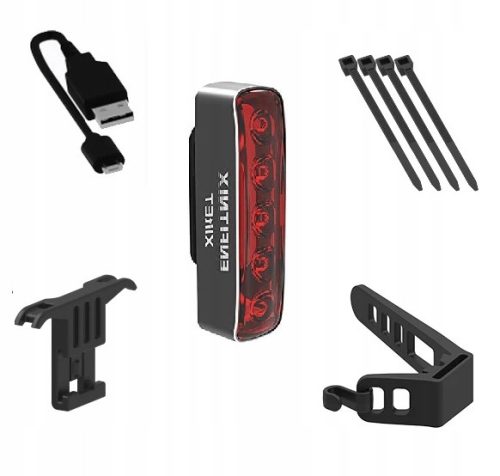  XlitET SVJETLO ZA STRAŽNJE osvjetljenje bicikla USB senzor kočnice (E104)
