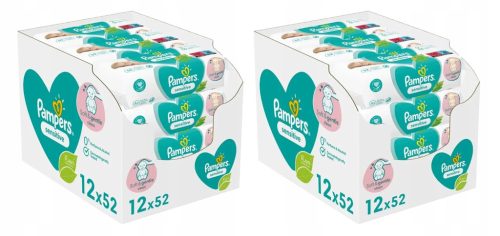  Vlažne maramice Pampers SENSITIVE 12 - PAKIRANJA x 52 kom.