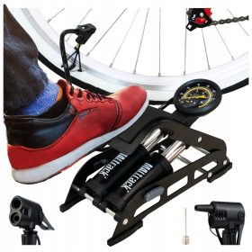   Pumpa za bicikl MalTrack B-Pump300 crna s dvoklipnim manometrom