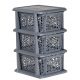 Regal BAMBUS sa 3 BRANQ košare - antracit 29,2 x 25 x 44 cm