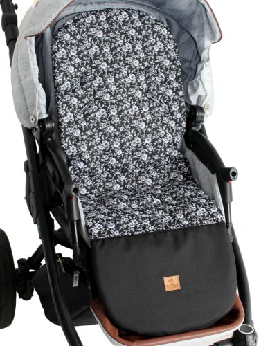 Vodootporni oslonac za noge za kolica, crni Lilo XL, 90 cm