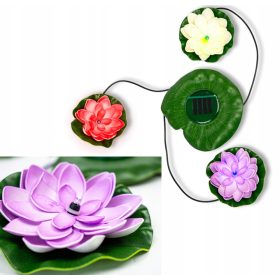   Plutajuća lampa za ribnjak s solarnim lokvanjem LED svjetlom