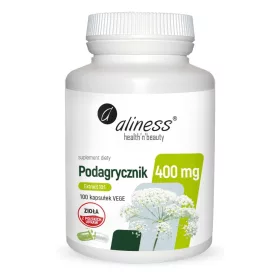  Aliness Ekstrakt Podagrycznika 10:1 400mg - 100 Veganskih Kapsula