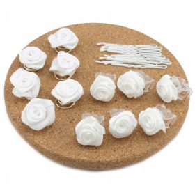 Set ukrasa za kosu za djevojčice, 22 komada, bijela boja