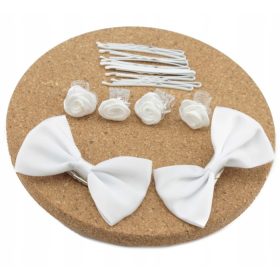 Klips Set ukrasa za kosu za djevojčice 16 komada BIJELI