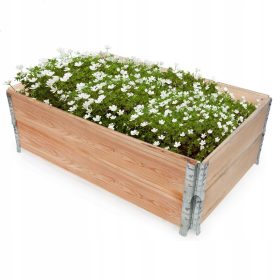   Lun Fix posuda za cvijeće 120 cm x 80 x 40 cm promjer 2 cm drvene nijanse smeđe i bež