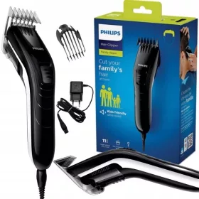   Philips QC5115/15 - muška mašinica za šišanje za djecu i odrasle, 11 postavki dužine, mrežica, samooštreće oštrice, crna