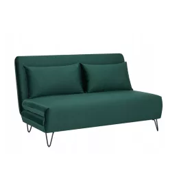 Sofa Zenia Velvet 141 x 90 cm - Zelena/Crna