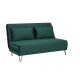Sofa Zenia Velvet 141 x 90 cm - Zelena/Crna