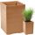  Lonac za cvijeće 40 cm x 40 x 60 cm promjer 40 cm plastične nijanse smeđe i bež boje