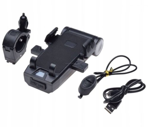  Prednje svjetlo za bicikl 500 lm 3500 mAh + držač za telefon podesivi 68-98 mm