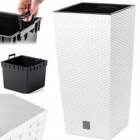    Prosperplast teglica za cvijeće 26,5 cm x 26,5 x 50 cm plastična bijela