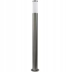 Lampa za vrt Polux E27 okrugli stup, 100,1 cm, srebrna