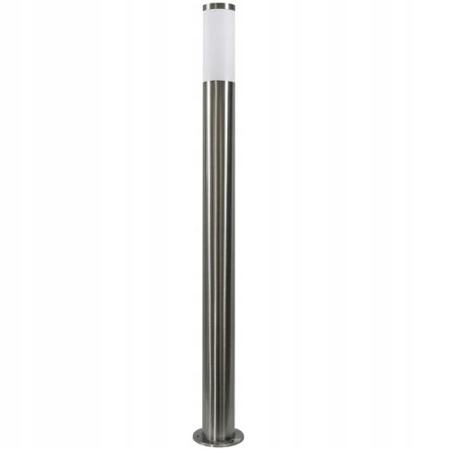 Lampa za vrt Polux E27 okrugli stup, 100,1 cm, srebrna